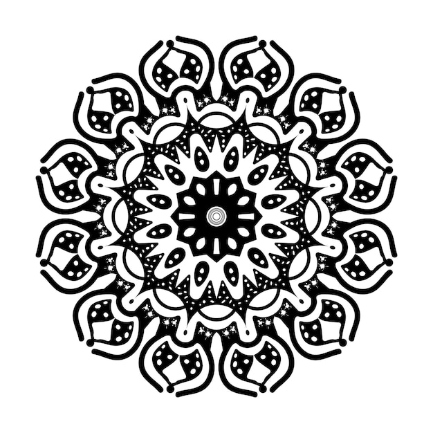 Vettore mandala astratti in fiore design