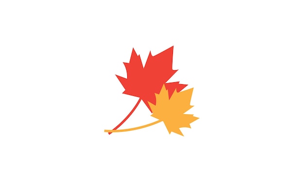 Abstract maple leaf simple logo symbol vector icon illustration graphic design