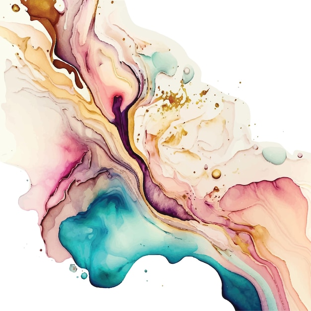 abstract marbling paint 5