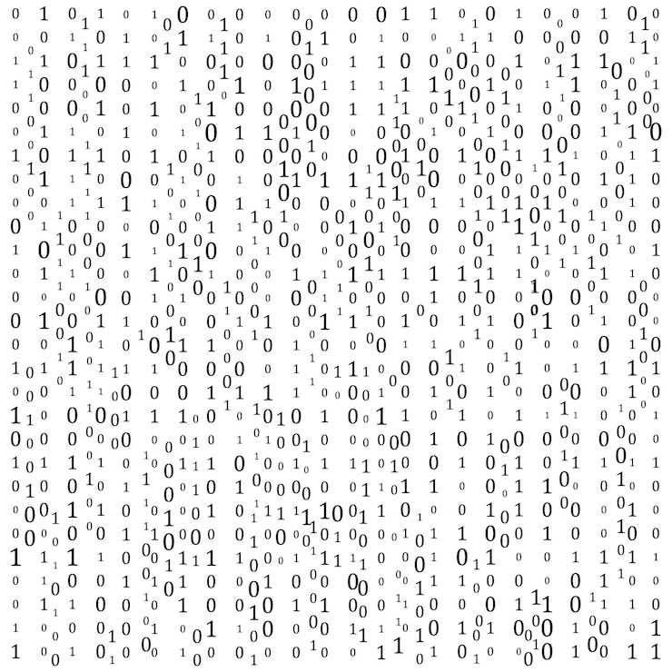 Vector abstract matrix background binary computer code coding hacker concept vector background illustration