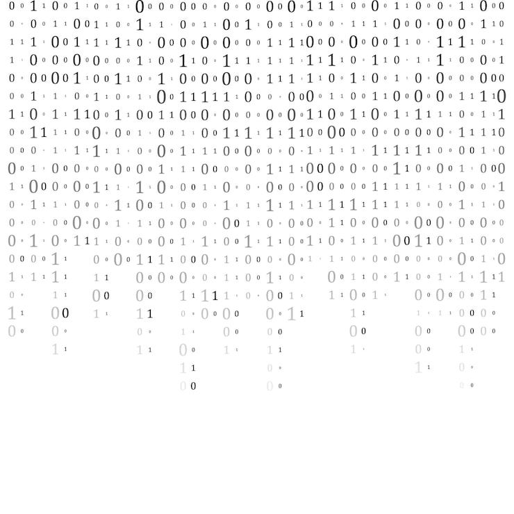 Vector abstract matrix background binary computer code coding hacker concept vector background illustration
