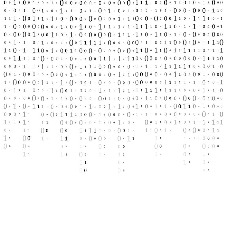 Vector abstract matrix background binary computer code coding hacker concept vector background illustration