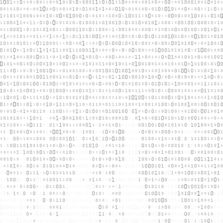Vector abstract matrix background binary computer code coding hacker concept vector background illustration