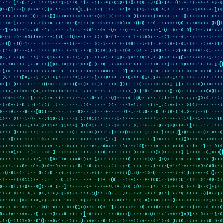 Vector abstract matrix background binary computer code coding hacker concept vector background illustration