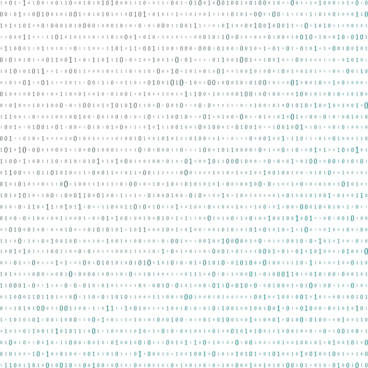 Vector abstract matrix background binary computer code coding hacker concept vector background illustration
