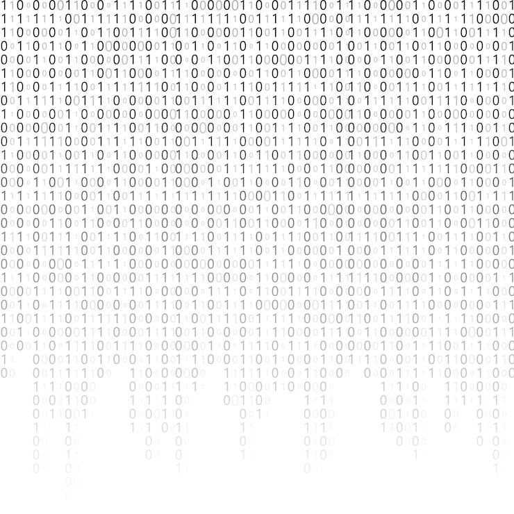 Vector abstract matrix background binary computer code coding hacker concept vector background illustration