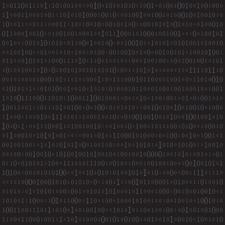 Vector abstract matrix background binary computer code coding hacker concept vector background illustration