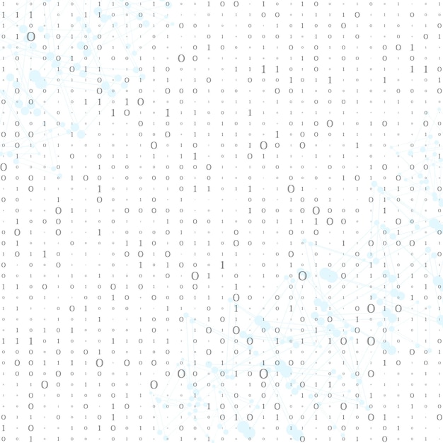 抽象的なマトリックスの背景バイナリコンピューターコードコーディングハッカーの概念ベクトル背景図