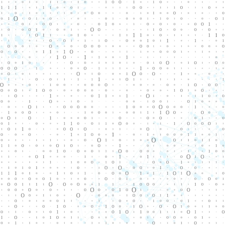 Vector abstract matrix background binary computer code coding hacker concept vector background illustration