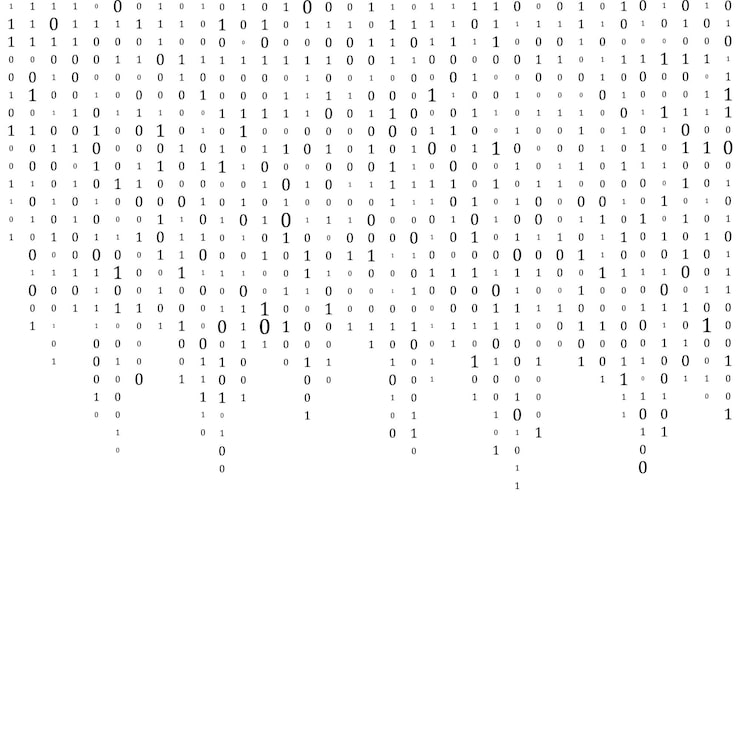 Vector abstract matrix background binary computer code coding hacker concept vector background illustration