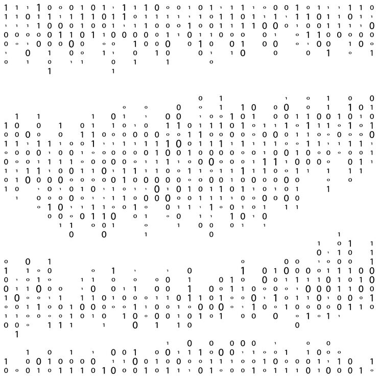 Vector abstract matrix background binary computer code coding hacker concept vector background illustration