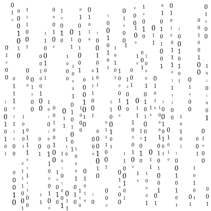 Vector abstract matrix background binary computer code coding hacker concept vector background illustration
