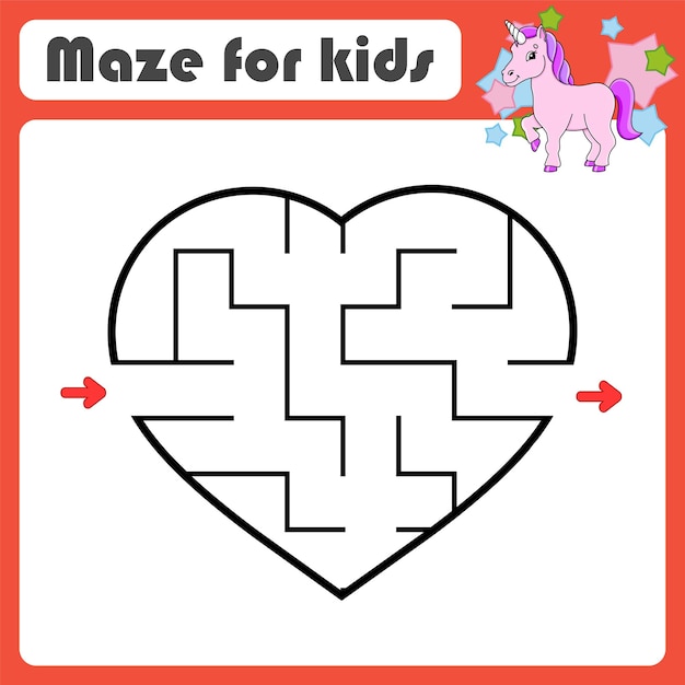 Abstract maze. Game for kids.