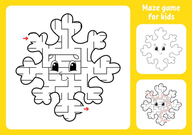 Abstract maze illustration