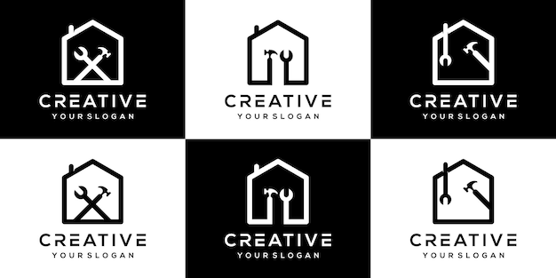 abstract mechanic logo design