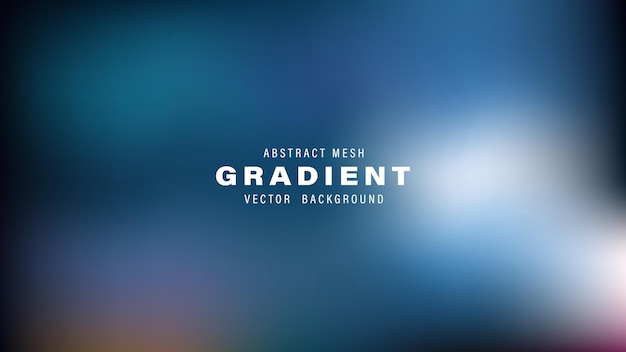 Abstract Mesh Gradient Vector achtergrond Blauw Teal en Wit