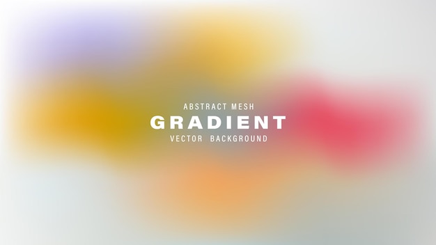 Abstract Mesh Gradient Vector achtergrond Blurry Pastel kleuren