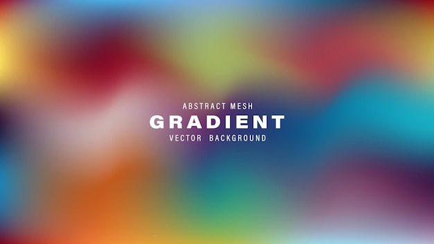 Abstract Mesh Gradient Vector achtergrond Kleurrijke wazig ontwerp