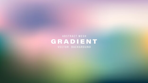 Abstract Mesh Gradient Vector achtergrond Pastel kleuren ontwerp