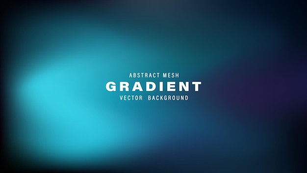 Abstract Mesh Gradient Vector achtergrond Teal Blue Design