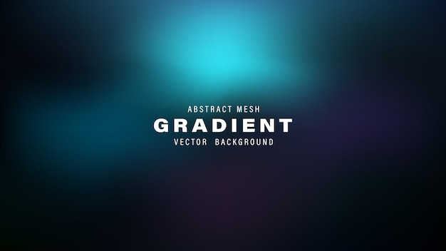 Abstract Mesh Gradient Vector achtergrond Teal Dark Blue