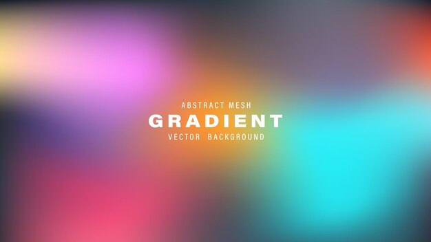 Abstract Mesh Gradient Vector achtergrondontwerp Kleurige wazig
