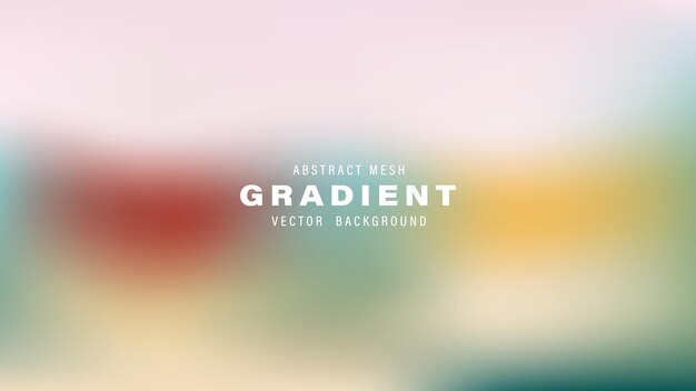 Abstract Mesh Gradient Vector achtergrondontwerp sjabloon Pastelkleuren