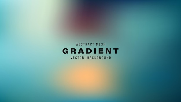 Abstract Mesh Gradient Vector achtergrondontwerp Teal Orange