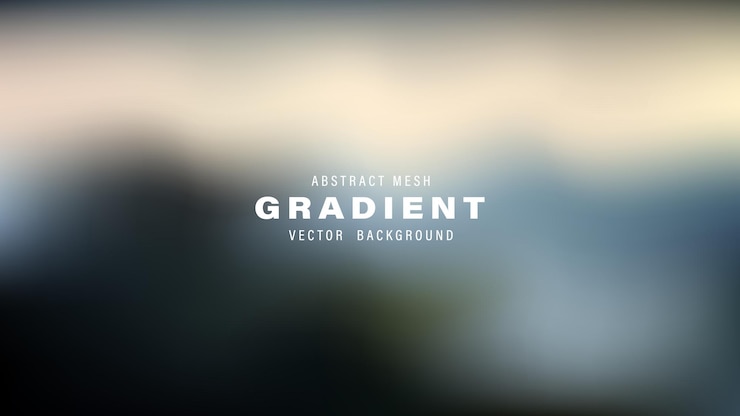 Vector abstract mesh gradient vector background blurry smooth design template