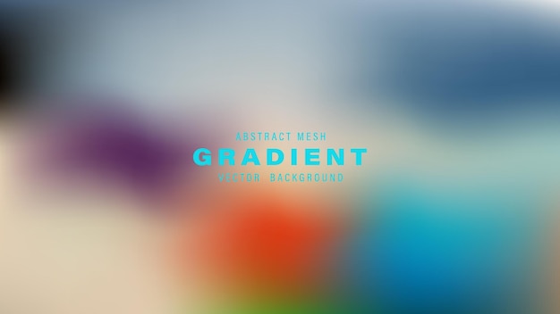 Abstract Mesh Gradient Vector Background Design Colorful Blurry