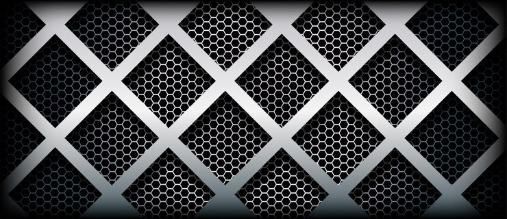 Vector abstract metalic background with geometric shape