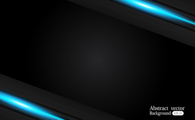 Abstract metallic blue black frame design innovation concept layout background