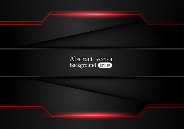 Abstract metallic red black background with contrast stripes