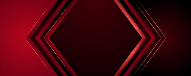 abstract metallic red shiny color black frame layout modern tech design vector template background