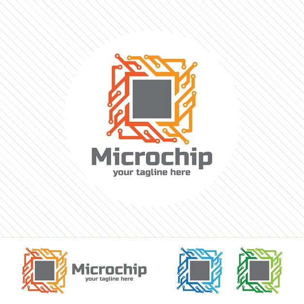 Micro chip astratto