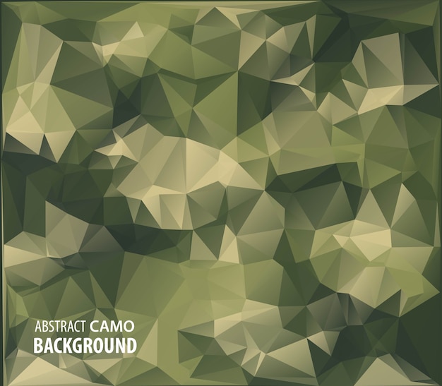 Abstract Military Camouflage Background Made of Geometric Triangles Shapes.
