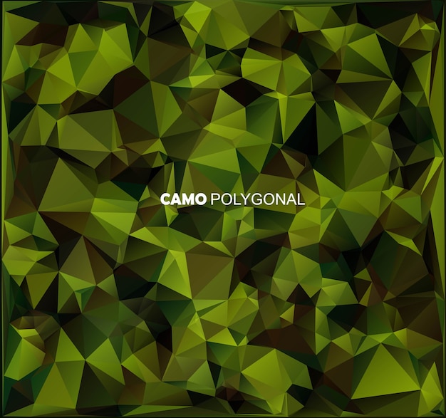 Abstract military camouflage background made of geometric triangles shapes.