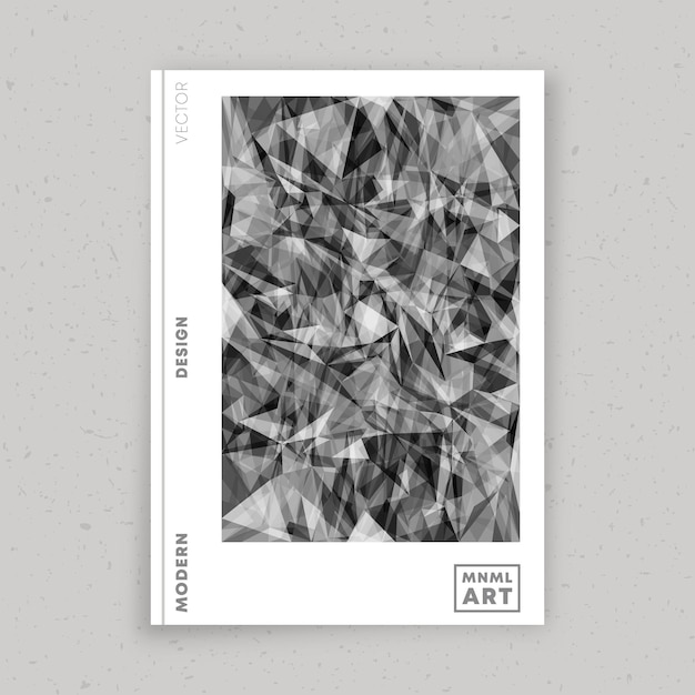 Vector abstract minimaal ontwerp voor flyer, poster, brochureomslag, portfoliosjabloon, behang, typografie of andere drukproducten. vector illustratie.