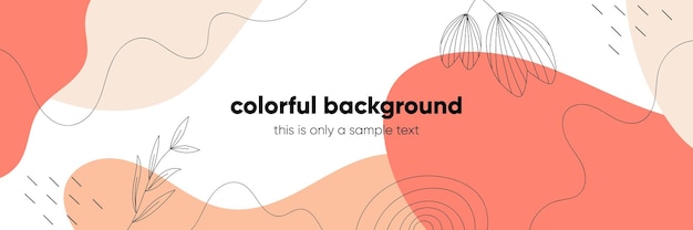 Abstract minimal background with pastel color for banner or presentation