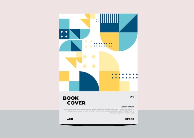 Vector abstract minimal geometric design background for brand book, book cover, brochure, flyer