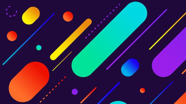 abstract minimal geometric shape background with gradient