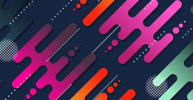 abstract minimal geometric shape background with gradient