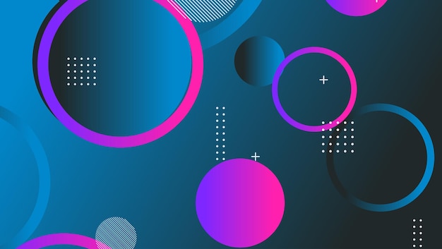 Abstract minimal gradient geometric circle background