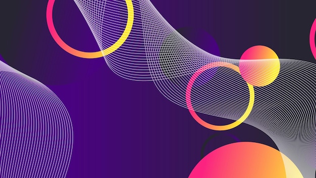 抽象的な最小グラディエントの幾何学的な円の背景