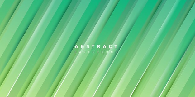 Vector abstract minimal green gradient stripes background