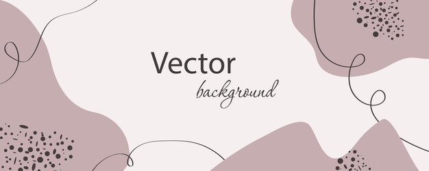 Vector abstract minimal long banner template