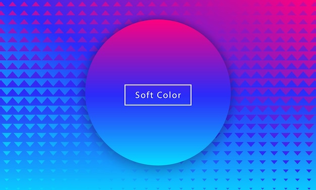 Абстрактный минимальный мягкий цвет динамический градиент геометрический фон, обои, плакат, элемент дизайна. s графические формы, круг, композиция цифрового макета треугольников. eps10 вектор.