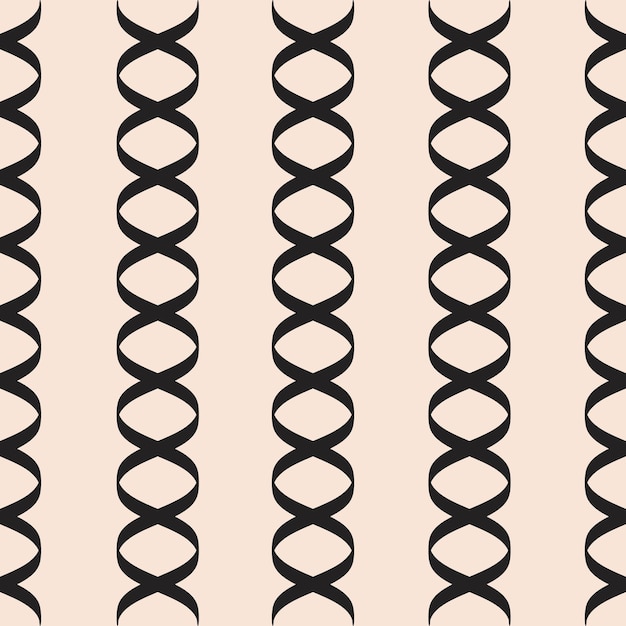 Vector abstract minimal vintage seamless pattern with vertical chains on a beige background