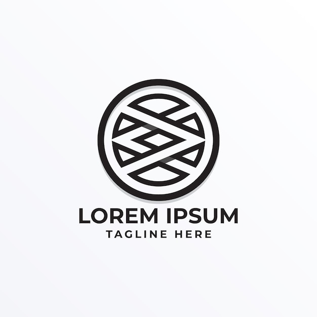 Abstract minimalist logo template