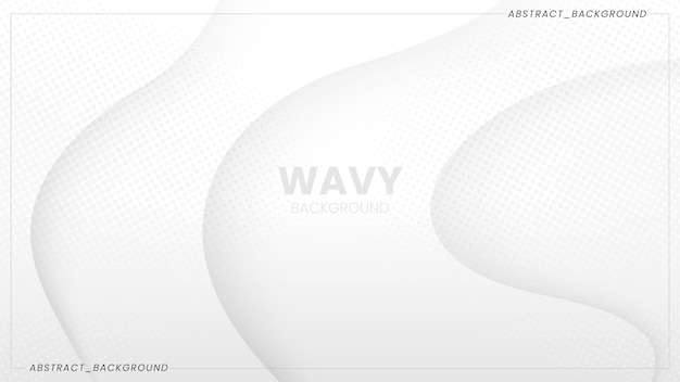 Abstract and minimalist white background with elegant wavy style